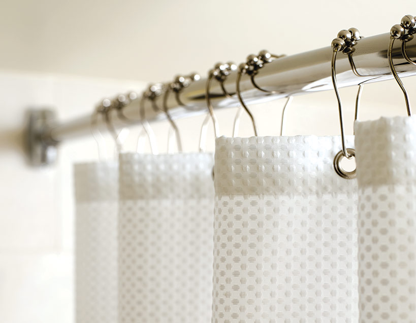 Shower Curtain Rings Collect Renaissance, White Shower Curtain Rings