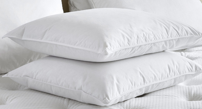 Two pillows stacked
