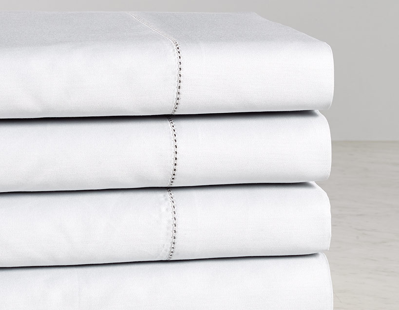 Grey Hemstitch Sheet Set