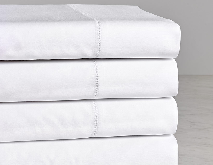 White Hemstitch Sheet Set