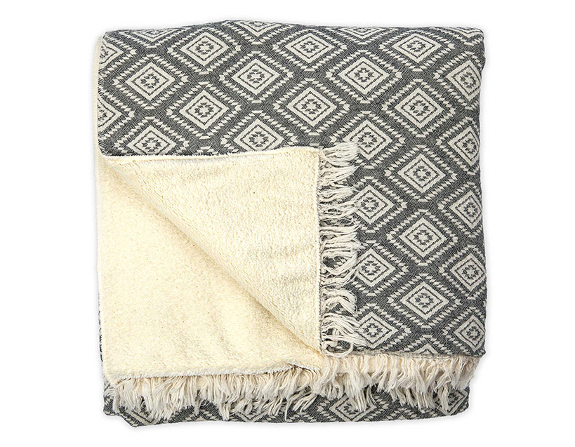 Diamond Fleece Throw