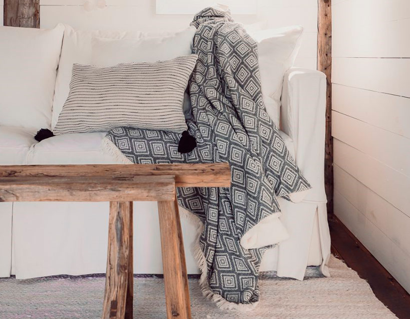 Fleece throw pillows online